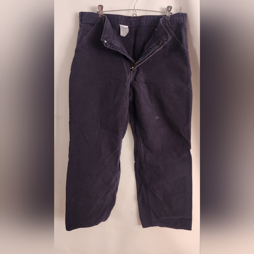 Vintage Carhartt Men's Blue Carpenter Pants Size 38x28